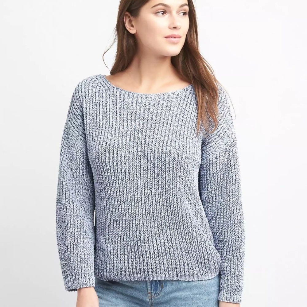 NWT GAP Pale Blue Chenille Sweater, size Small